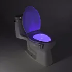 Умный подвесной ночник для ванной и туалета, 8 цветов, автоматический сенсор, включаетсявыключается, на батарейках