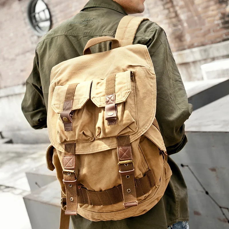 Новинка 031318 популярный мужской холщовый дорожный рюкзак|travel backpack|travel canvas