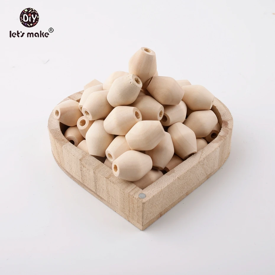 20 шт. деревянные бусины-прорезыватели для зубов без бисфенола А | Мать и ребенок