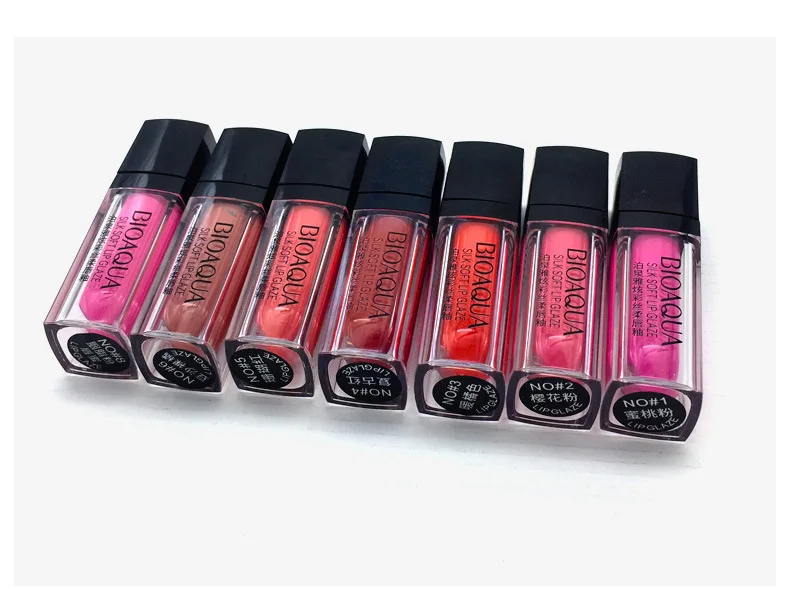 BIOAQUA фирменные разноцветные шелк мягкий блеск для губ увлажняющий Moisture Lipstick Полный губы ТИНТ не просто исчезают без помада чашки глазури