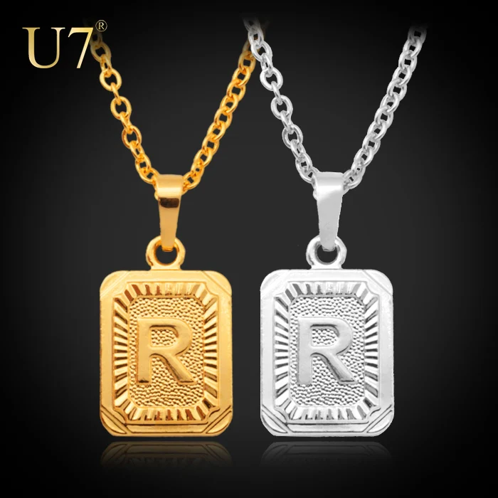 U7 Цепь Мужская Медали Подвески Позолоченные Ювелирные Изделия Оптовая для