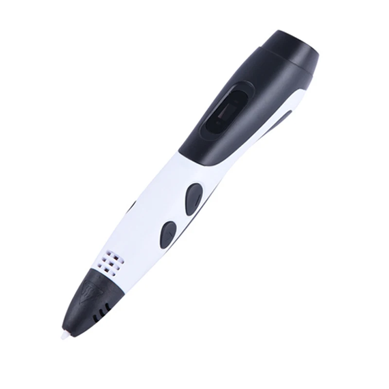 3D Pen White 3D ручки ABS PLA нити DIY 3D чертежная ручка с ЖК-дисплеем 3D по индивидуальным заказам с 5V 2A адаптер творческий подарок для детей - Цвет: 3D Pen White