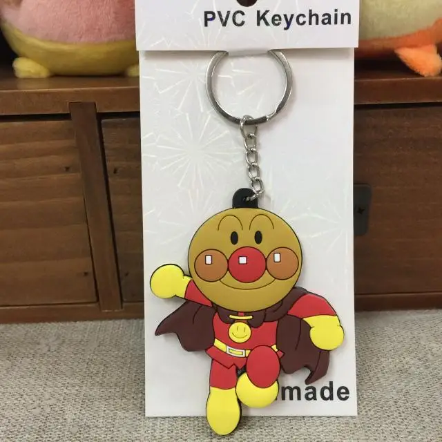 Брелок IVYYE Anpanman держатель для ключей с рисунком из искусственного ПВХ милый