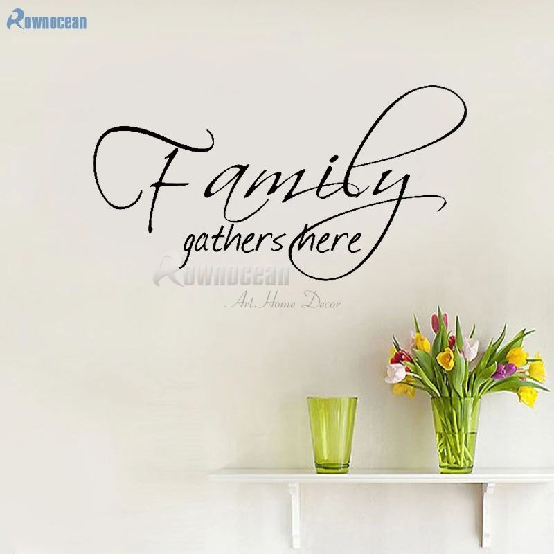 Семейная сборка здесь искусство домашний декор искусственная виниловая