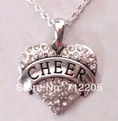 Модное Кристальное ожерелье с подвеской в виде сердца родиевым покрытием (A120765-1) |