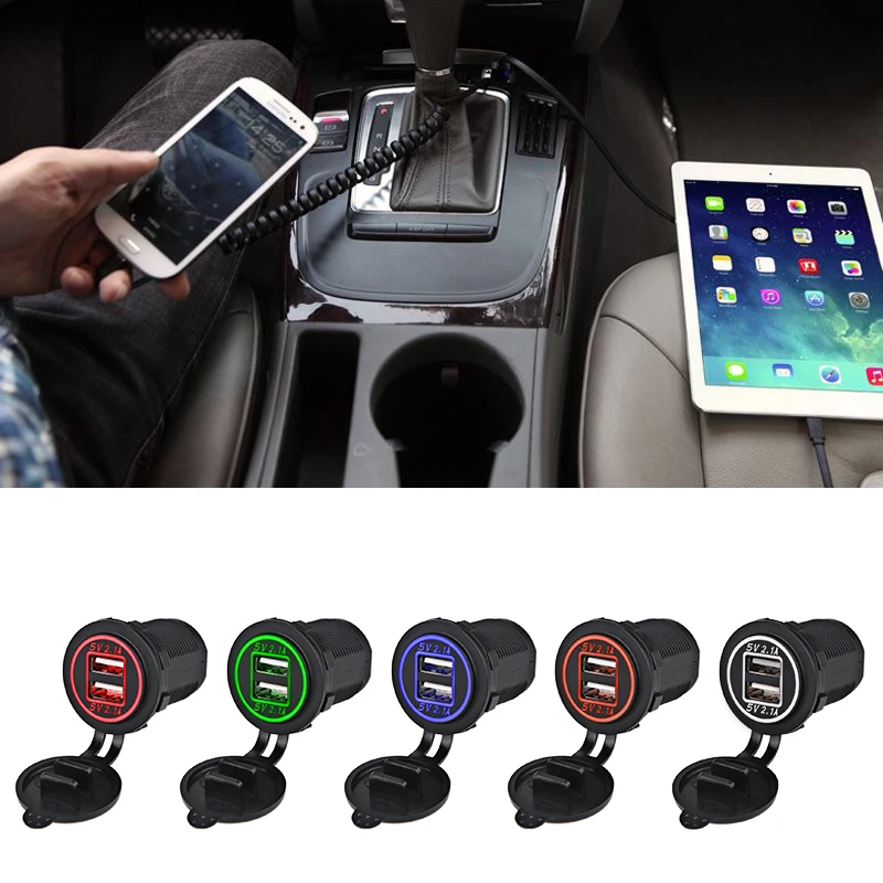 Автомобильный адаптер питания для прикуривателя с 2 портами 5 В а|Зажигалка| |