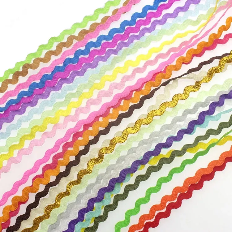 5mm S Shape Curve Wavy Lace Trim Ribbon 22Meters/lot For Costume Hat curtain pillow Decoration Handmade DIY Sewing Crafts | Дом и сад