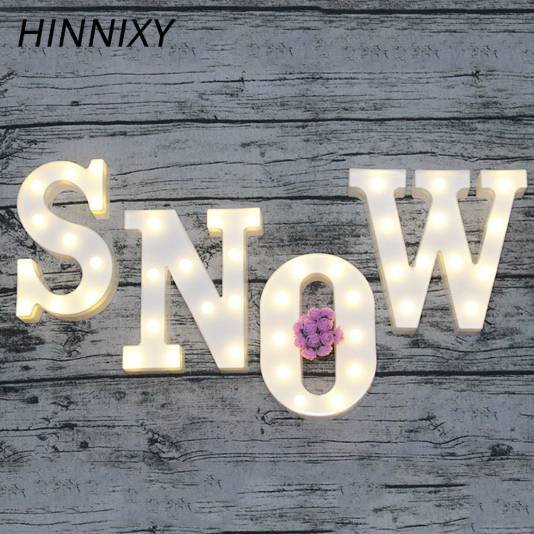 Hinnixy LED 26 букв Алфавит Ночная лампа для дня рождения свадьбы вечеринки украшение