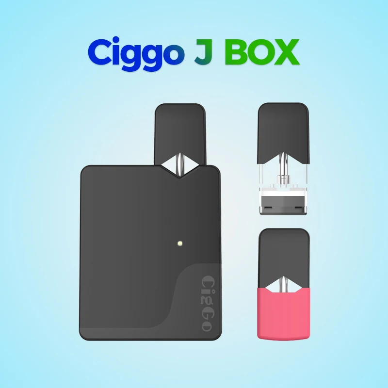 Electronic Cigarette Ciggo J Box Pod Vape Starter Kit With 0.6ml Capacity For JC01 COCO 350mAh Battery Mod |