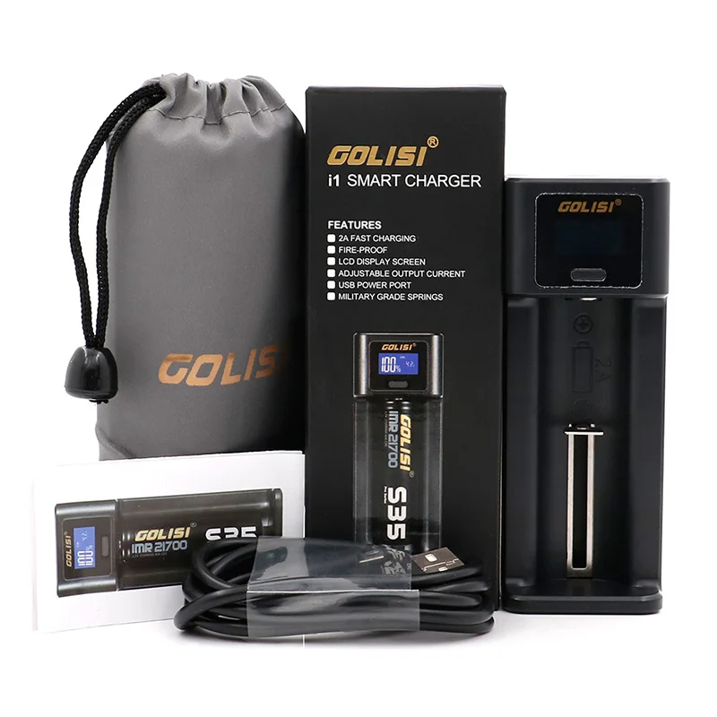 GOLISI I 1 зарядное устройство ЖК-дисплей перезаряжаемое для аккумулятора 2A быстрая
