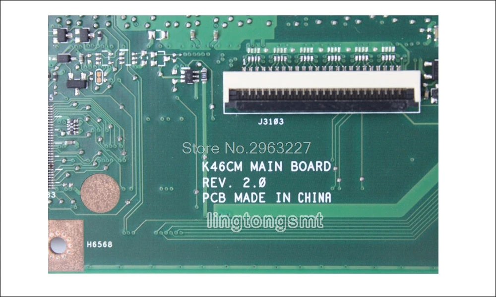 K46CA материнская плата cpu I7 для ASUS k46CB k46CM S46C A46C Материнская плата ноутбука K46CA материнская плата K46CA тест ОК
