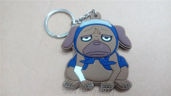 40 шт./лот кулоны для косплея Наруто Uzumaki Gama-Bunta / Hatake Kakashi Pakkun Косплей ПВХ Брелки