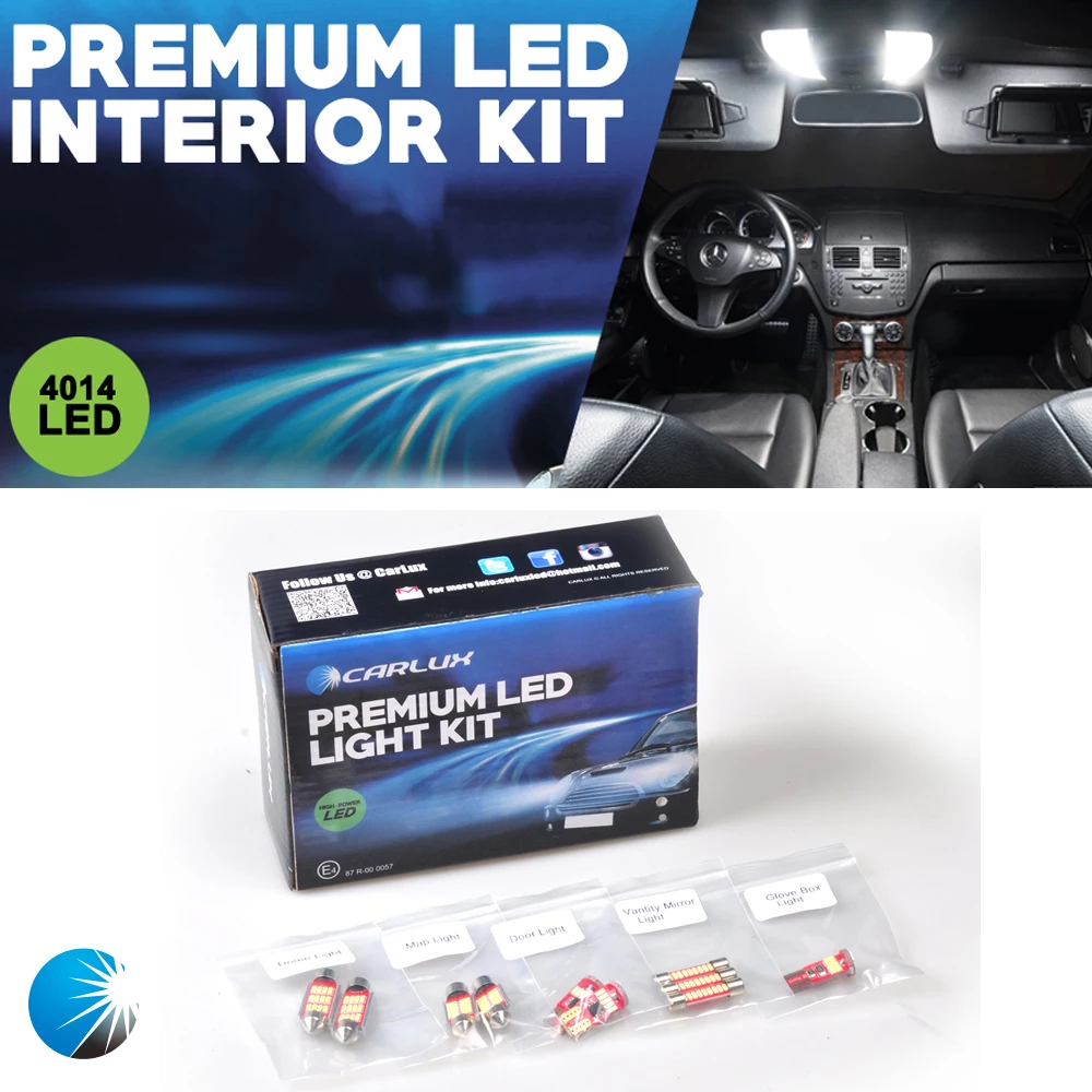 17PCS White Premium LED Interior Map Light Kit + License Plate for Volkswagen GTI Mk5 2006-2009 | Автомобили и мотоциклы