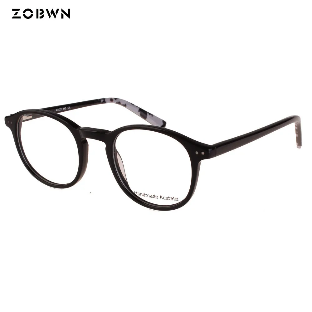 Женские винтажные очки ZOBWN круглые унисекс с оправой в винтажном стиле Oculos de grau