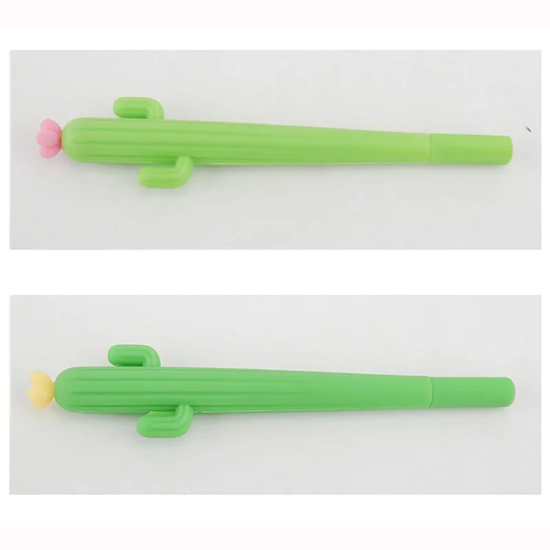 

4Pcs / Lot Novelty Creative Cactus Shaped Writing Gel ink Pen Candy Color Pen School Office Supply Student Gift Stationery