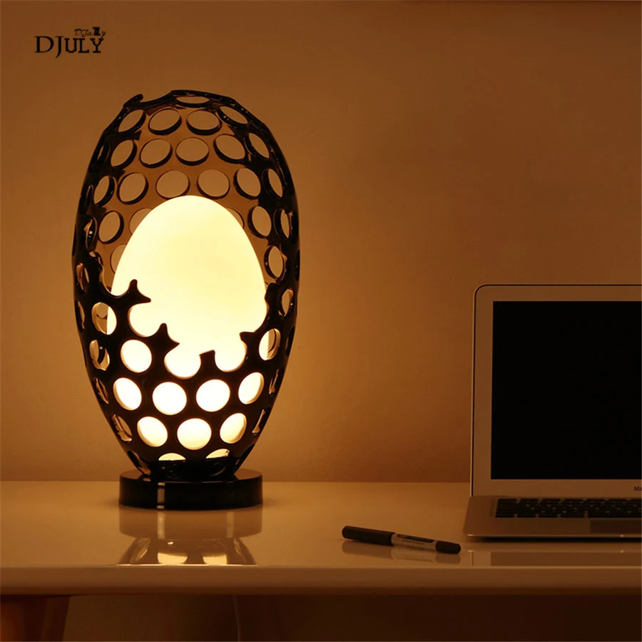 Креативная Светодиодная настольная лампа в виде Яйца динозавра для спальни