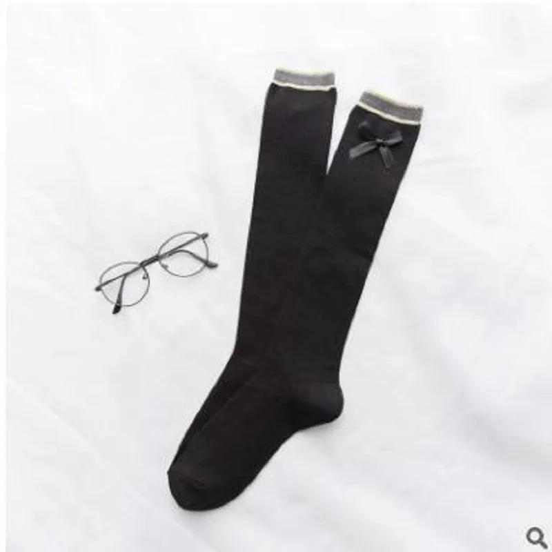 Гольфы с бантом в японском стиле новинка весны 2018|knee socks|bow knee sockscollege socks |