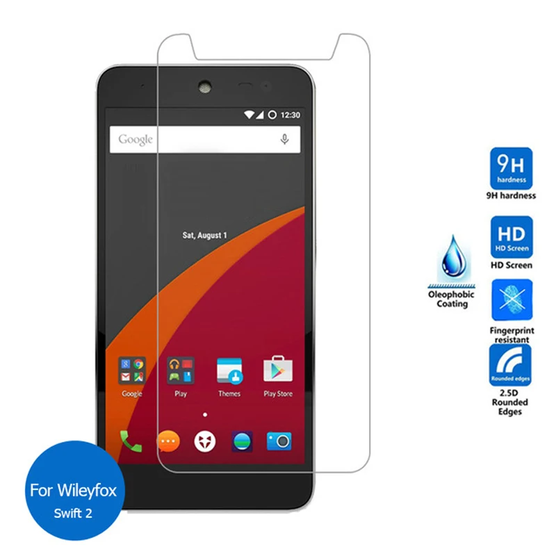 Закаленное стекло для Wileyfox Swift 2 защита экрана 5 дюйма 9H Защитная пленка Swift2 Plus