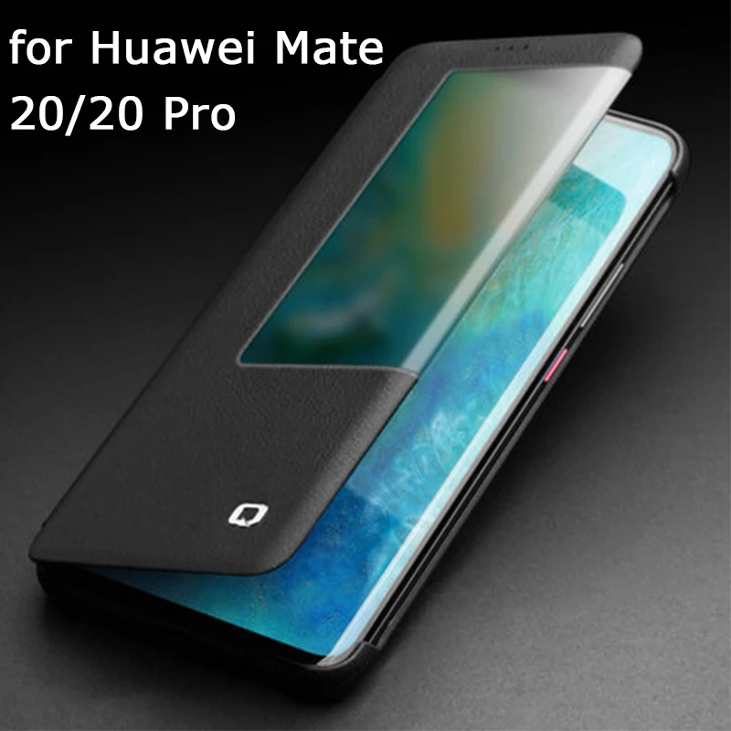 

Чехол-книжка для Huawei Mate 20, Mate 20 Pro, из натуральной кожи