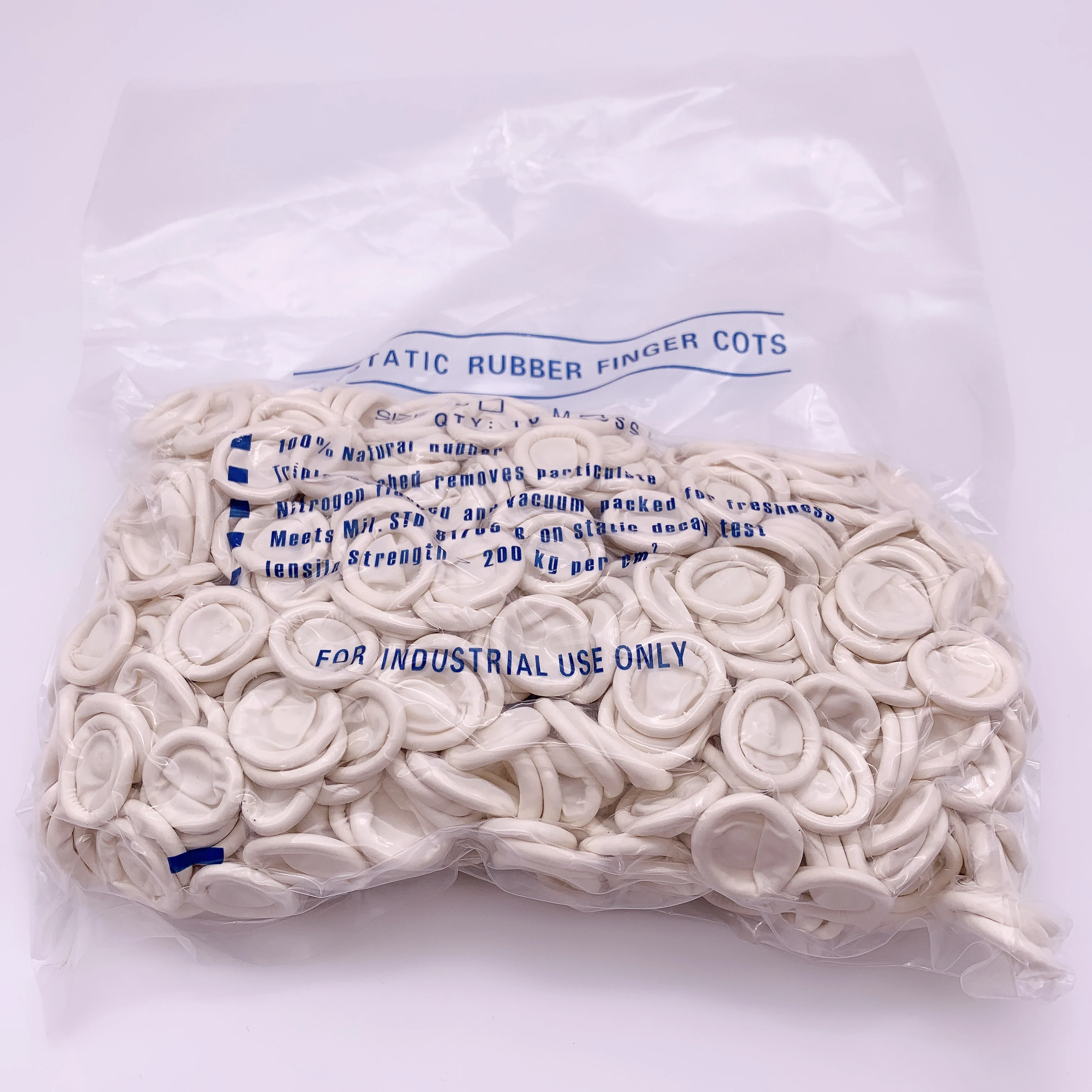 

50/100pcs Natural Disposable Latex Rubber Finger Cots In Safety Gloves Sweatproof Antistatic Dust-Free Extension Jewelry Tools