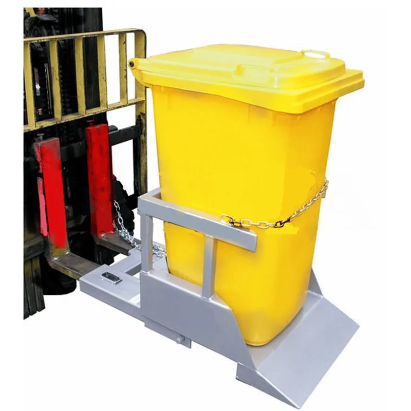 

Hot sale Forklift accessories Forklift attachment JXCC-7 Wheelie bin tipper