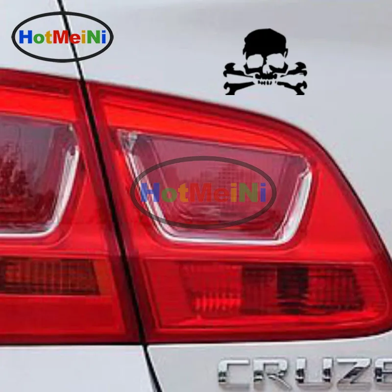 Hotmeini 12.7*10.5 см автомобиля Стикеры S Череп Креста кости пират мультфильм JDM окна