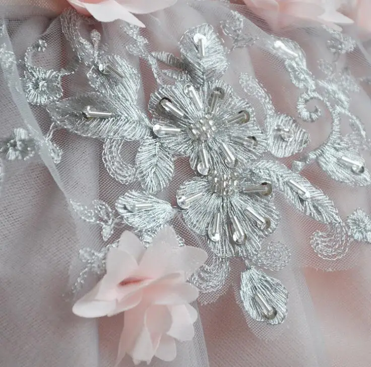 Аппликации из блесток розовый Кружево Обувь для девочек свадебное платье