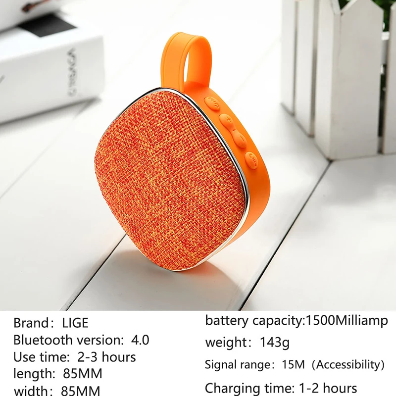 2019 Мини Портативная Беспроводная Bluetooth Колонка LIGE водонепроницаемая музыкальная