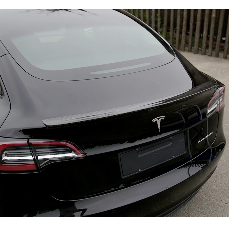 Для Tesla модель 3- заднее крыло спойлер, багажник багажника крылья спойлер из углеродного волокна 3 м коллоидная установка