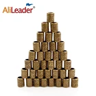 Бисер для плетения дредов, медные металлические манжеты, аксессуары для волос для женщин, декоративные филигранные трубки 10 шт.20 шт.