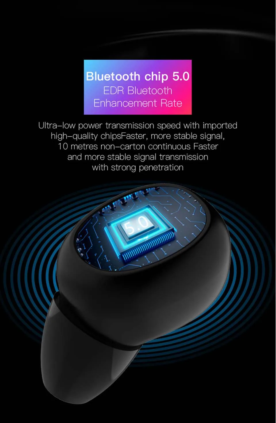 TIANENHUI Bluetooth наушники 5,0 TWS наушники шумоподавление Беспроводная гарнитура 6D стерео наушники микрофон 3000 мАч зарядная коробка
