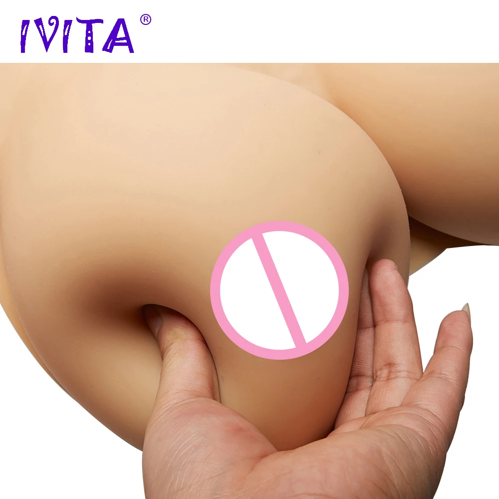 Реалистичная силиконовая грудь IVITA 1600 г искусственные груди искусственная |