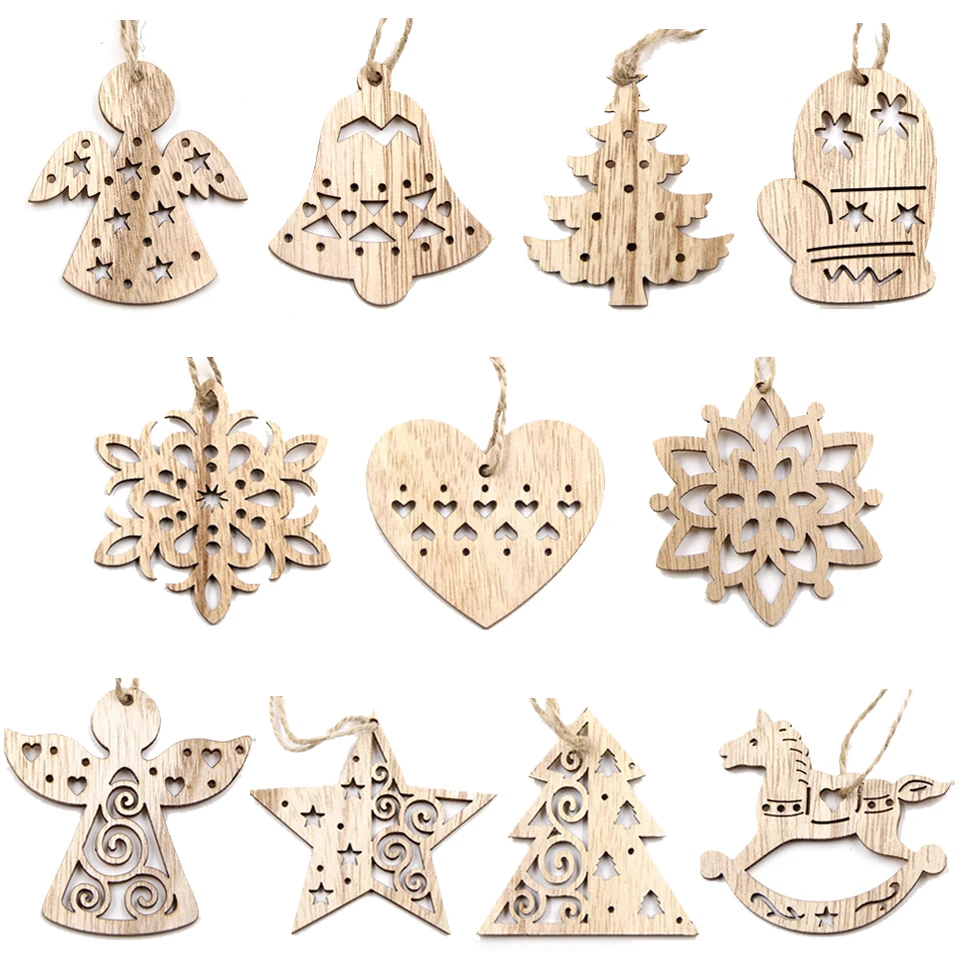 

Деревянные винтажные подвески DIY House 10 шт