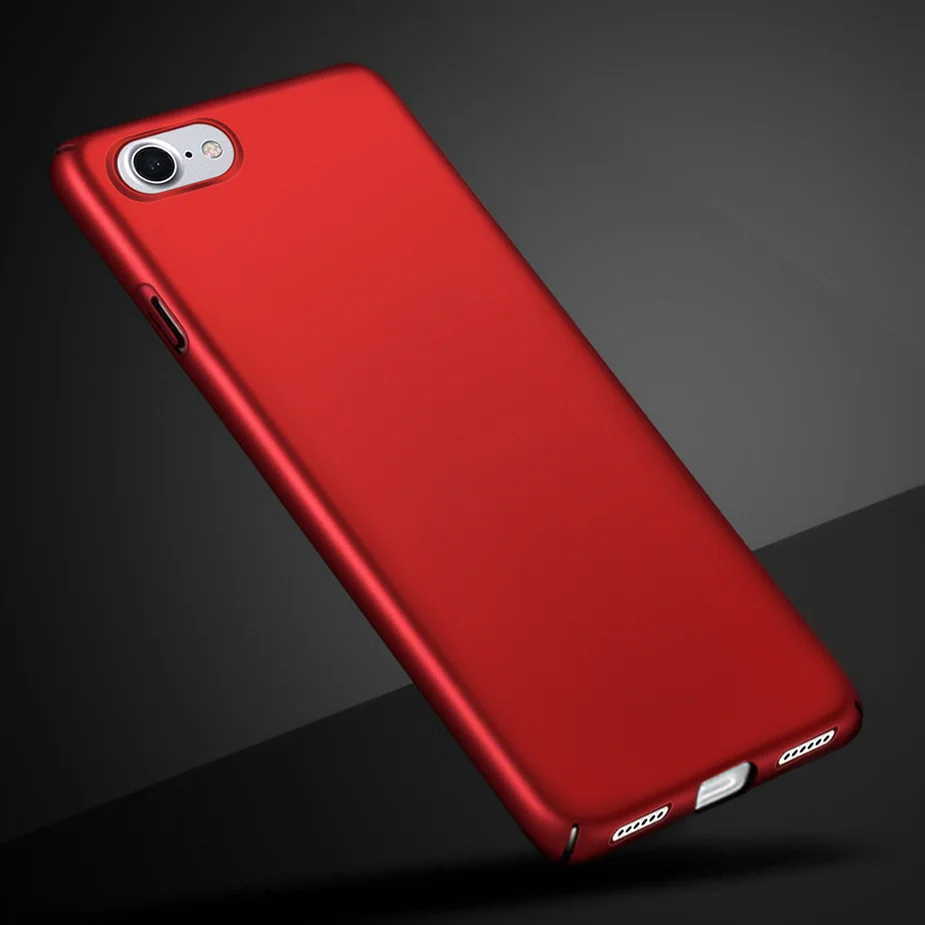 Хороший жесткий чехол для Apple iPhone 7 8 i7 i8 роскошная матовая сумка телефона с