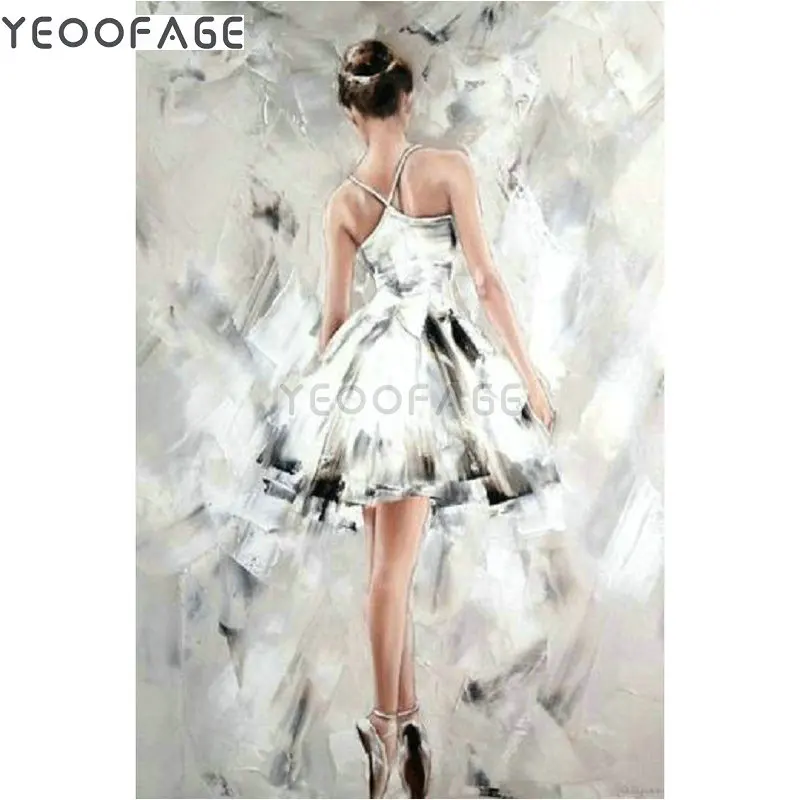 

5D Diamond Painting Ballet girl Full square Drill Pasted Cross-Stitch Home Decorative Mosaic Pictures Diamond embroidery
