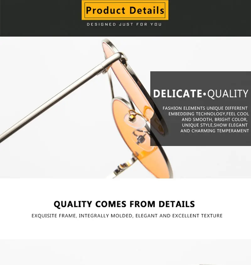 RBRARE Metal Round Frame Sunglasses Women Trend Retro Double Beam Sun Glasses Vintage Luxury Pink Ocean Lens Eyeglasses