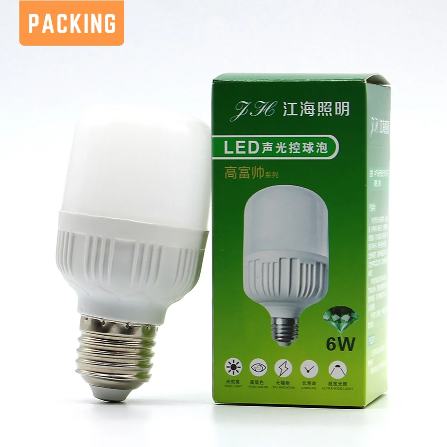 5 шт./лот E27 LED PIR сенсор 220 В Светодиодная лампа монитор освещение интеллектуальное