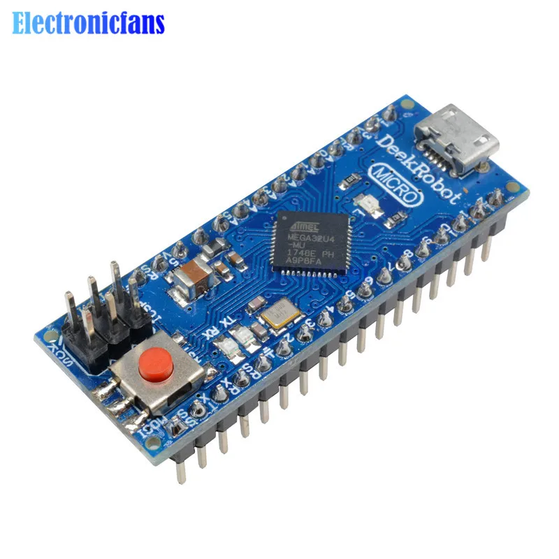 Микро ATmega32u4 5 в 16 МГц Микроконтроллер плата совместима с Arduino Mirco заменить Pro мини