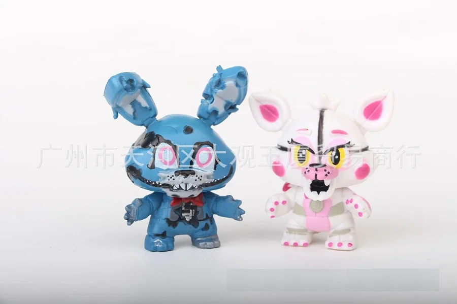 8 шт. Five Nights At Cute Freddy's фигурка игрушки FNAF Бонни и Чика Фокси Фредди Fazbear Медведь