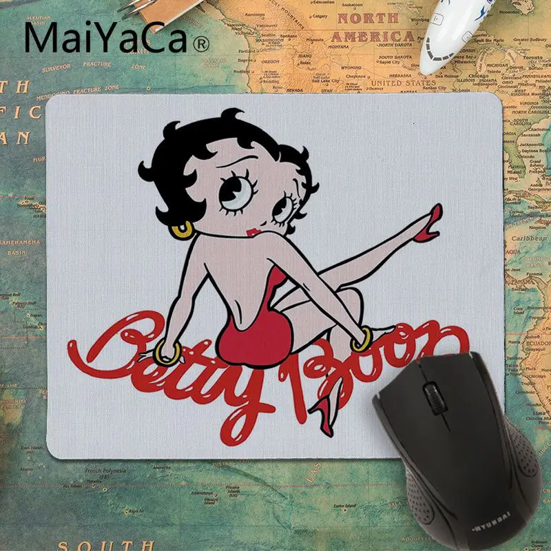 Коврики для мыши MaiYaCa Betty boop girl по индивидуальному заказу компьютерный коврик