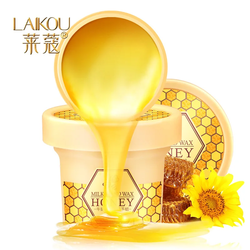 LAIKOU молочный мед парафиновая Ванна для рук отбеливающая отшелушивающая маска