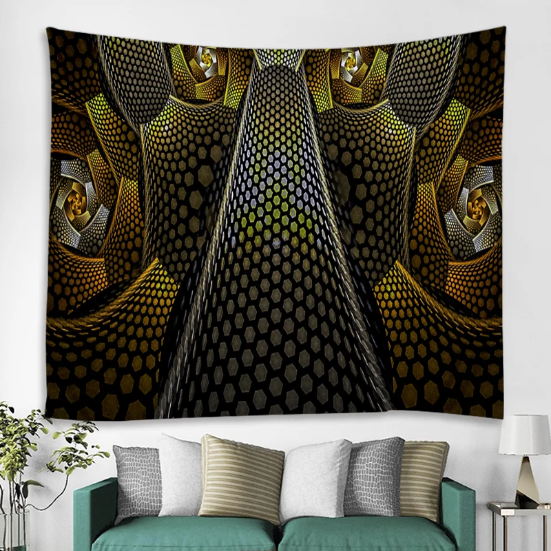 Геометрическая текстура красивый МАНДАЛА ГОБЕЛЕН настенный пляжное полотенце