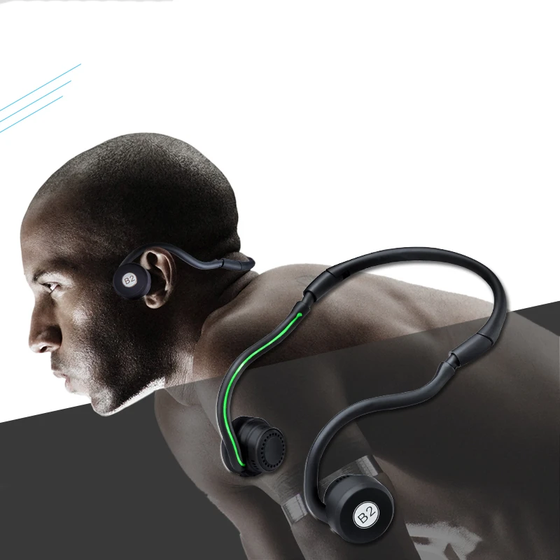 B2 костной проводимости Bluetooth наушники/беспроводные наушники для спорта на