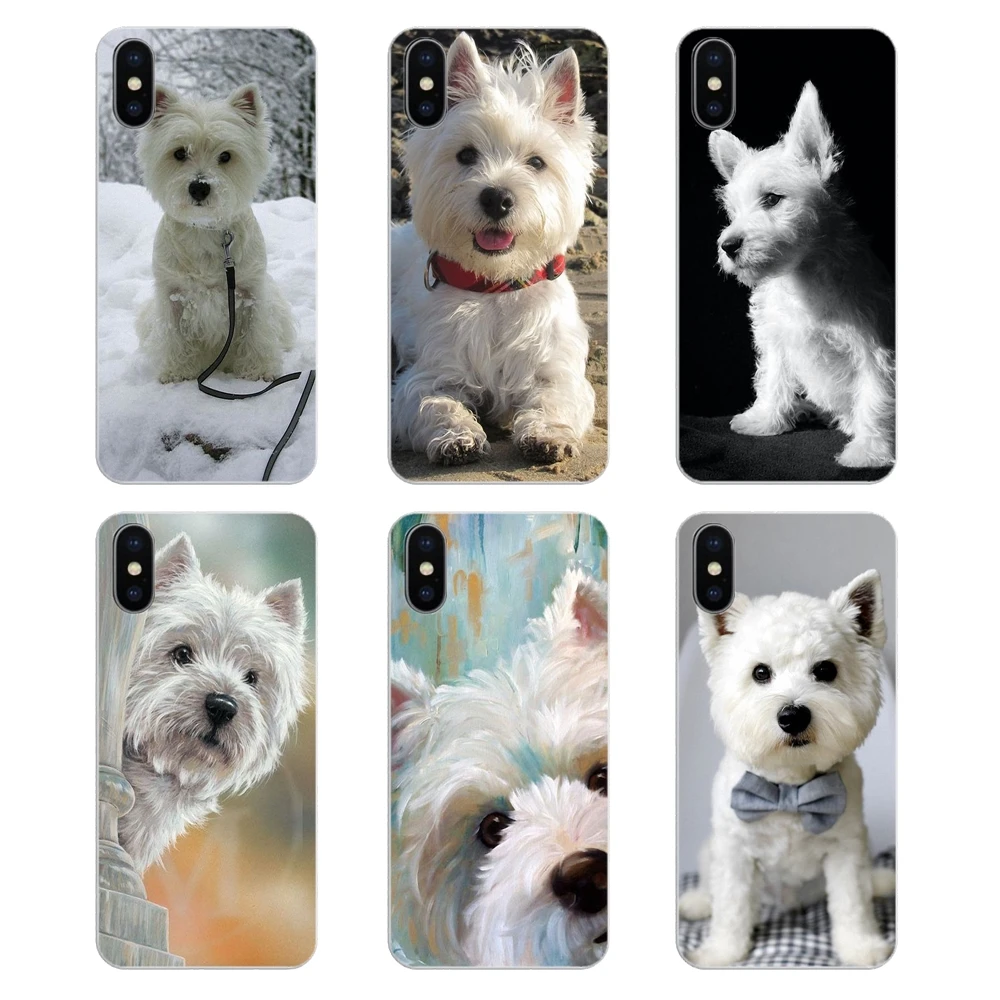 Силиконовый чехол для телефона iPod Touch iPhone 4 4S 5 5S 5C SE 6 6S 7 8 X XR XS Plus MAX I Love My Westie dog puppies