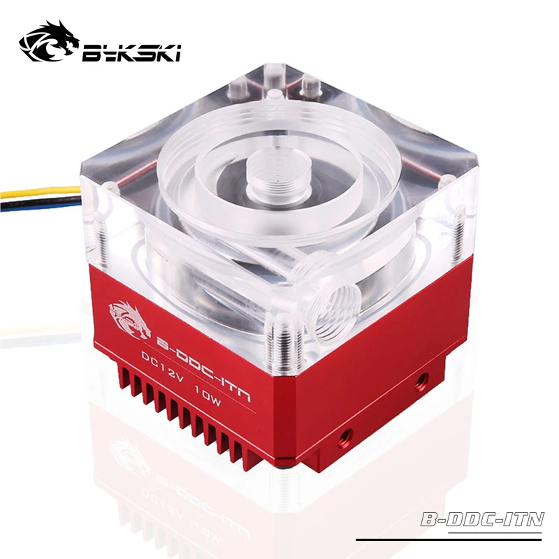 Bykski DDC насос DC12V TDP10W поток подъема 3,5 метров 450L/H радиатор размер 62*62*59 мм Поддержка комбинированного резервуара/Макс 5000 об/мин