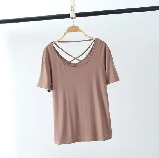 Новая повседневная футболка женская сексуальная хлопковая летняя с коротким