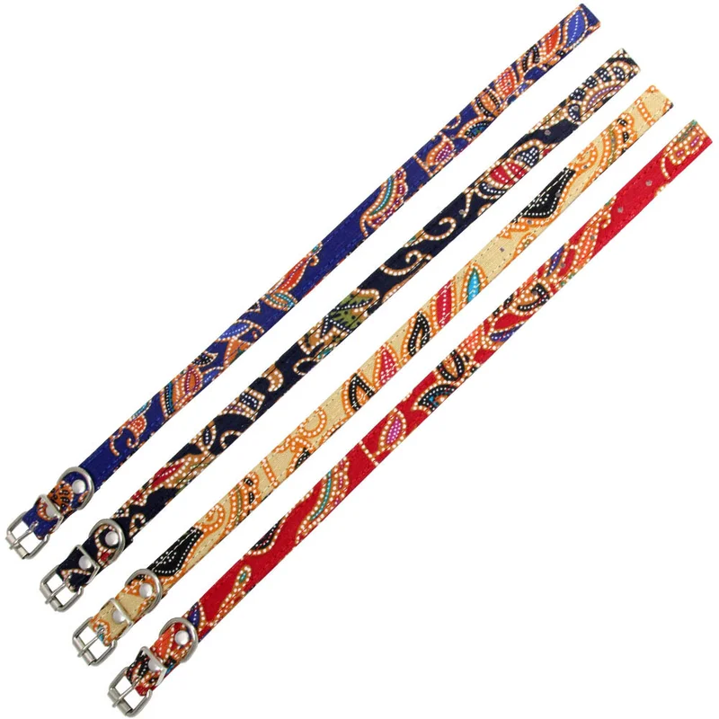 Ошейник для собак поводок в богемном стиле с принтом ткань кошек ошейник щенка