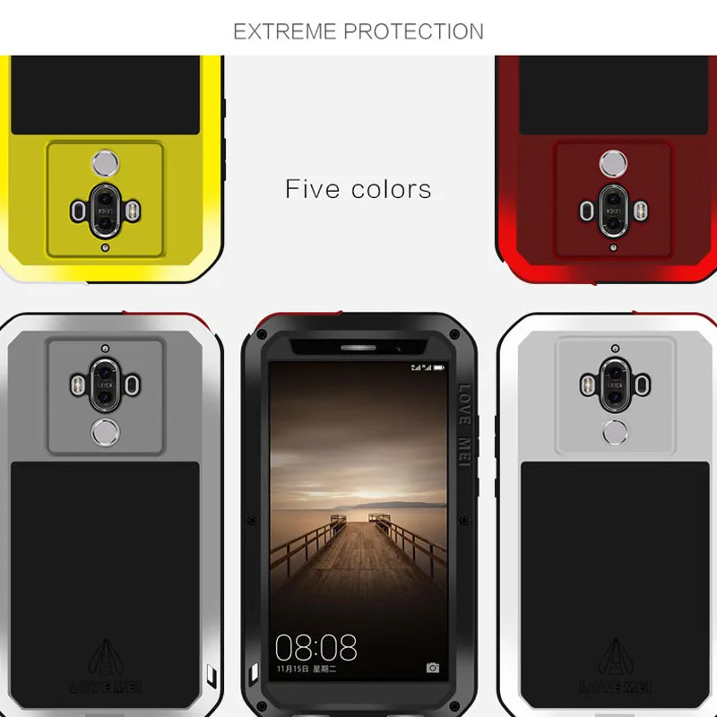 Huawei Mate 10 Pro Case Shockproof Metal Aluminum Armor Waterproof Heavy Duty Cover Full Protective Mate10 PRO | Мобильные телефоны