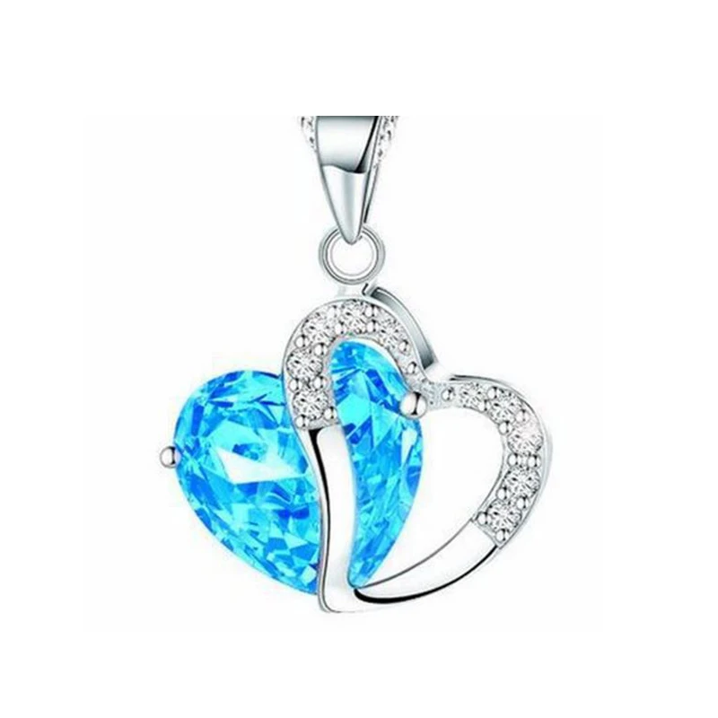 Кристалл алмаза женские ожерелье Короткие персик кулон сердце|pendant woman|pendant