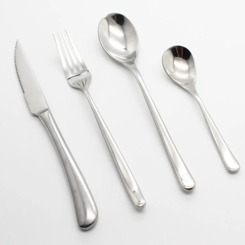 24 шт./лот Столовая посуда набор Нержавеющая сталь Посуда Столовые приборы